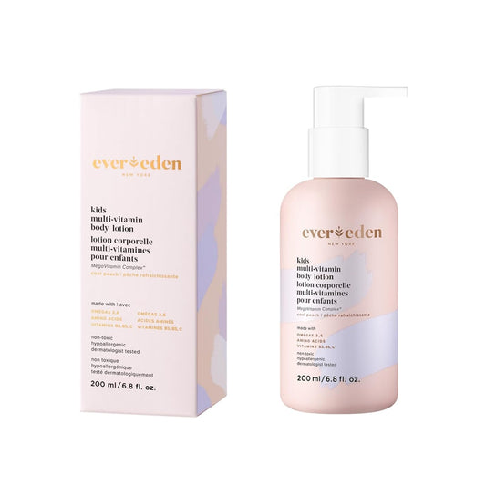 Evereden Kids Multi-Vitamin Body Lotion (6.8 fl.oz. Cool Peach): Gentle & Non-Toxic Moisturizing Kids Lotion | Nourishing & Protective Lotion for Kids